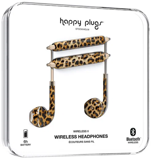 Happy Plugs Wireless II Draadloze In-Ear Bluetooth Headset Luipaard afbeelding 5