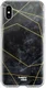 HappyCase Apple iPhone XS Hoesje Flexibel TPU Zwart Marmer Print afbeelding 1