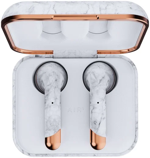 Happy Plugs Air 1 True Wireless Draadloze Oordopjes Wit Marmer afbeelding 9