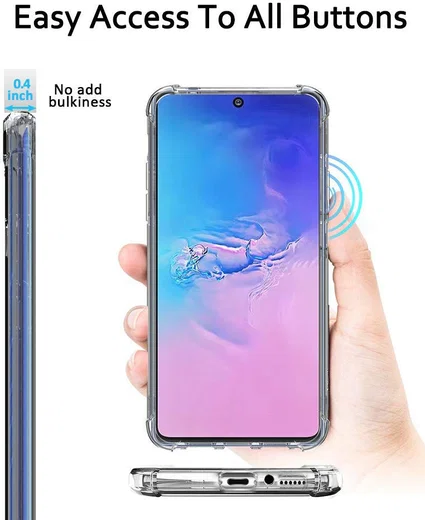 Samsung Galaxy S10 Lite Hoesje Schokbestendig Transparant afbeelding 6