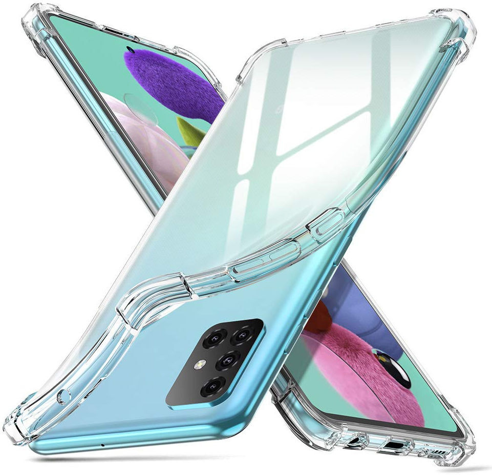 Samsung Galaxy A51 Hoesje Shock Proof Transparant afbeelding 1
