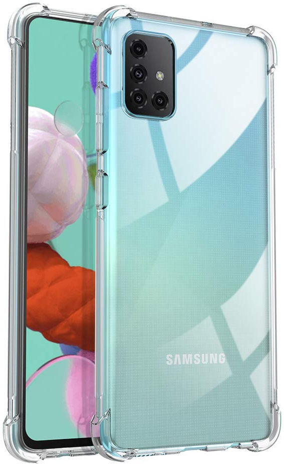 Samsung Galaxy A51 Hoesje Shock Proof Transparant afbeelding 2