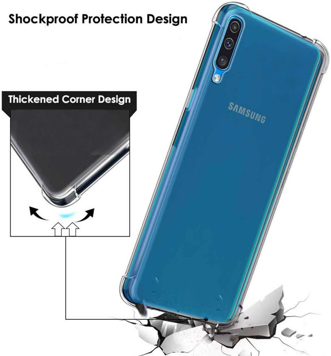 Samsung Galaxy A50 Transparant Schokbestendig Hoesje afbeelding 4
