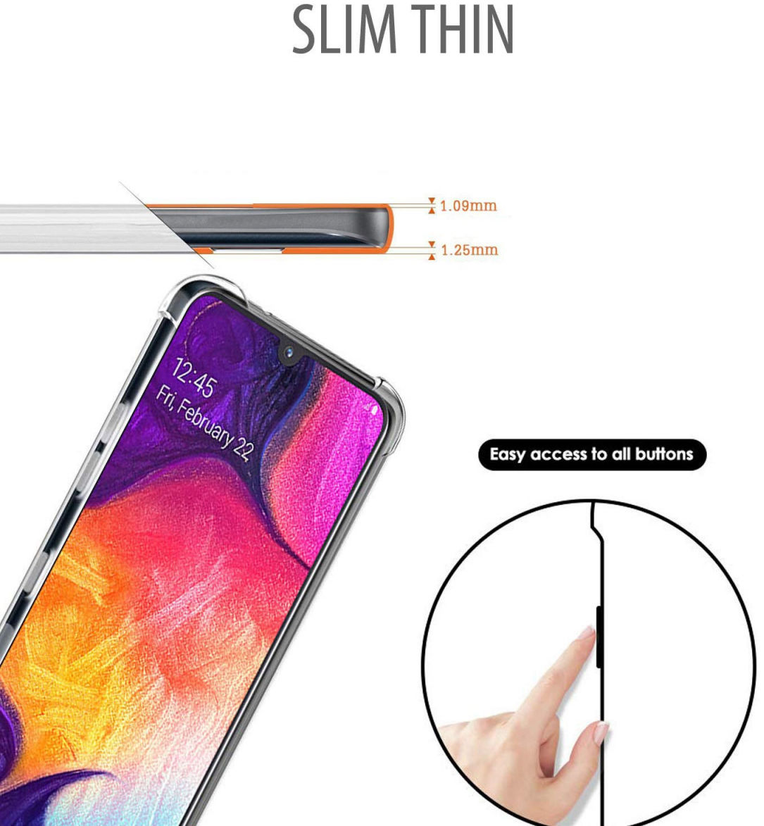 Samsung Galaxy A50 Transparant Schokbestendig Hoesje afbeelding 7
