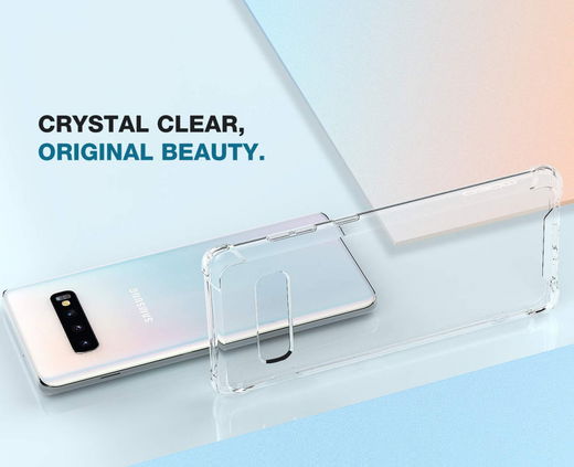 Samsung Galaxy S10 Plus Hoesje Schokbestendig Transparant afbeelding 8