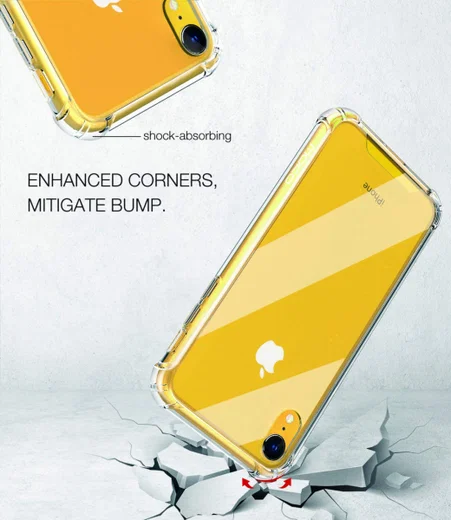 Apple iPhone XR Hoesje Schokbestendig Transparant afbeelding 4