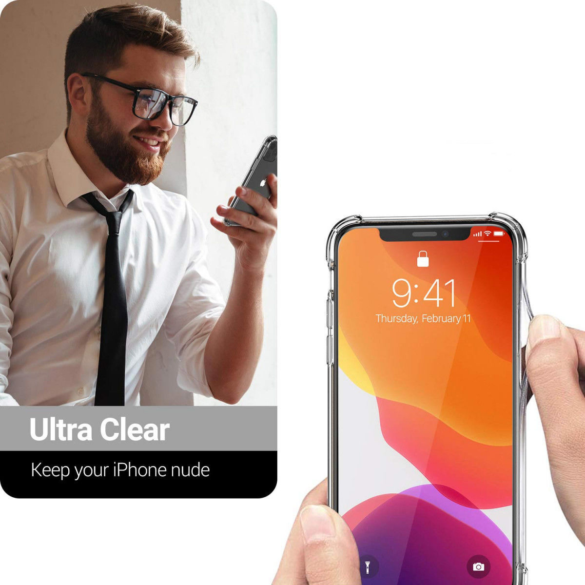 Apple iPhone 11 Pro Hoesje Schokbestendig Transparant afbeelding 8