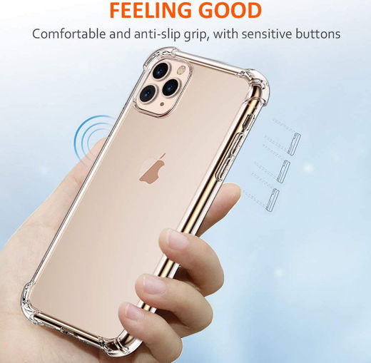 Apple iPhone 11 Pro Max Hoesje Schokbestendig Transparant afbeelding 9