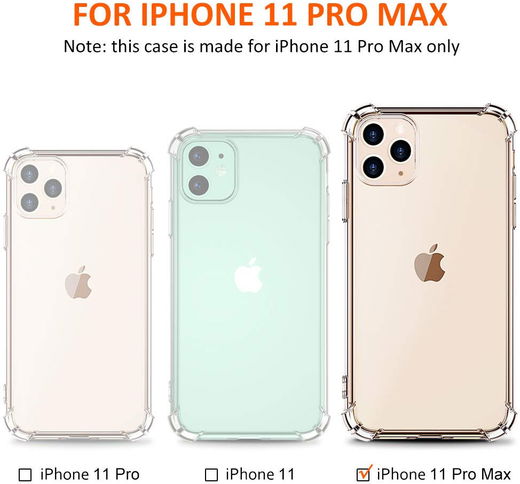 Apple iPhone 11 Pro Max Hoesje Schokbestendig Transparant afbeelding 10