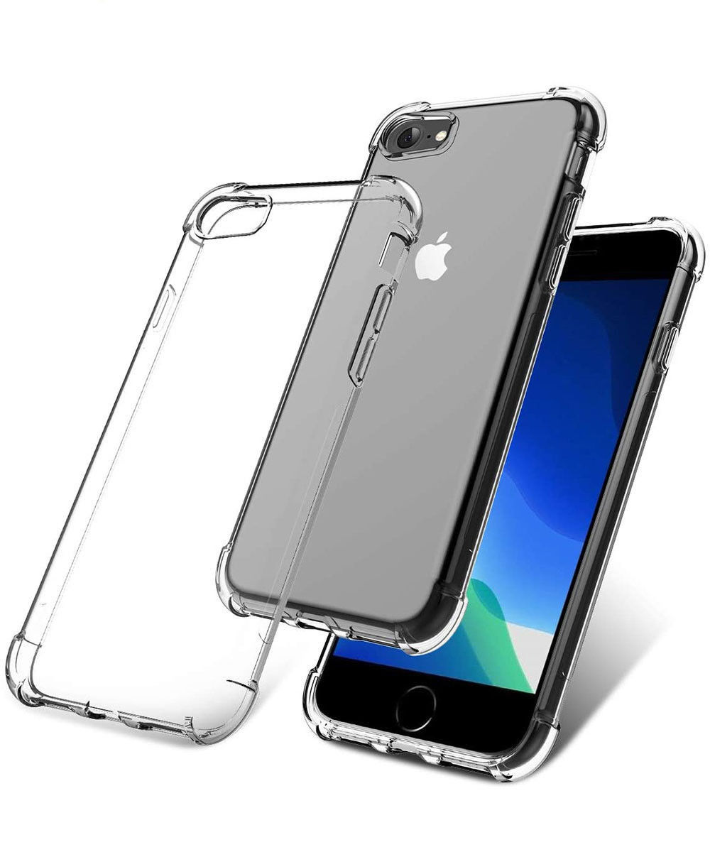 Apple iPhone 8 / 7 Hoesje Schokbestendig en Dun TPU Transparant afbeelding 4