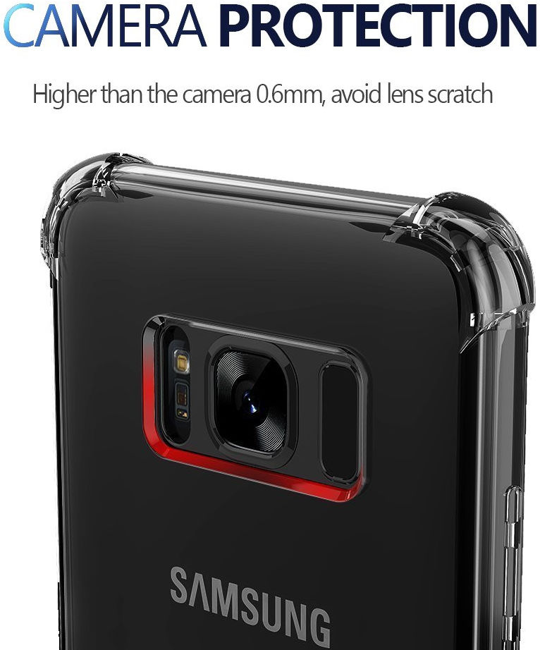 Samsung Galaxy S8 Hoesje Schokbestendig Transparant afbeelding 5