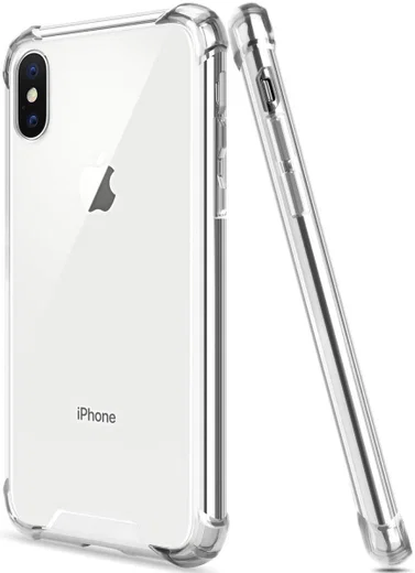 Apple iPhone XS Hoesje Schokbestendig Transparant afbeelding 1