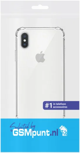 Apple iPhone XS Hoesje Schokbestendig Transparant afbeelding 4