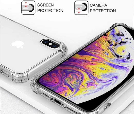 Apple iPhone XS Max Hoesje Schokbestendig Transparant afbeelding 6