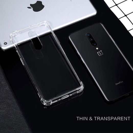 OnePlus 7 Pro Hoesje Schokbestendig Transparant afbeelding 5