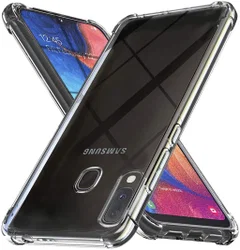 Samsung Galaxy A20E Hoesje Schokbestendig Transparant afbeelding
