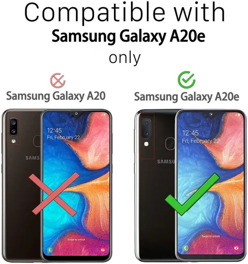Samsung Galaxy A20E Hoesje Schokbestendig Transparant afbeelding 4