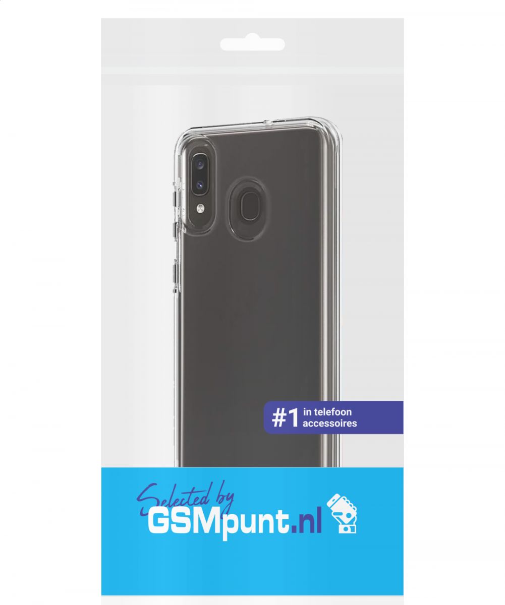 Samsung Galaxy A20E Hoesje Schokbestendig Transparant afbeelding 2