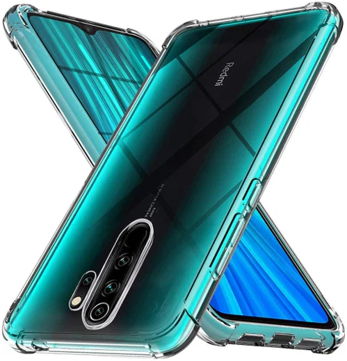 Xiaomi Redmi Note 8 Pro Hoesje Schokbestendig Transparant afbeelding 1