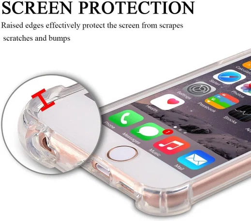 Apple iPhone 6 / 6S Hoesje Schokbestendig Transparant afbeelding 4