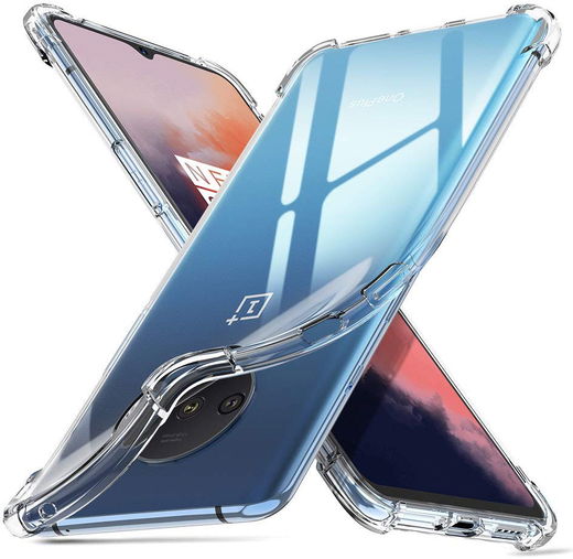 OnePlus 7T Hoesje Schokbestendig Transparant afbeelding 2