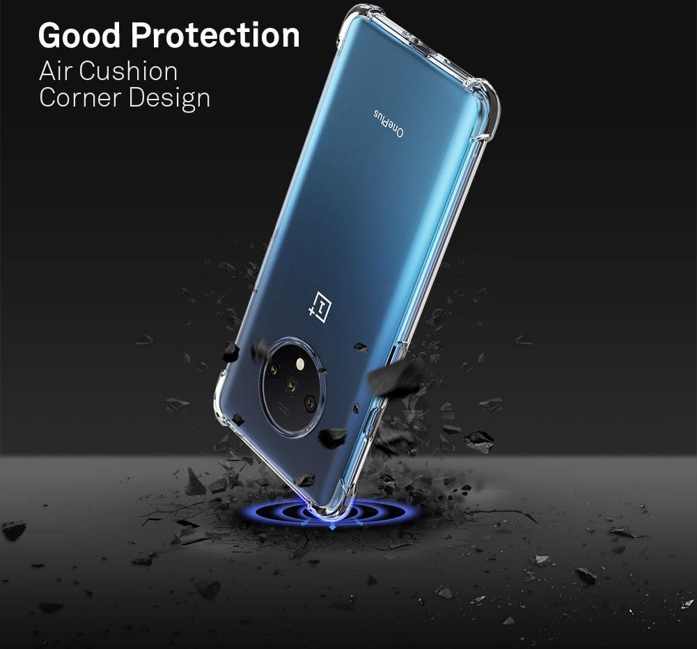 OnePlus 7T Hoesje Schokbestendig Transparant afbeelding 6