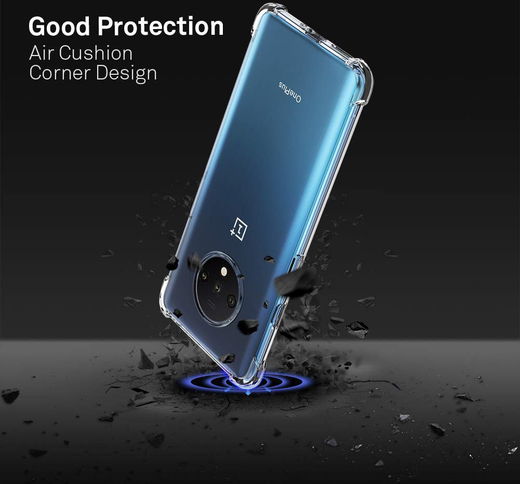OnePlus 7T Hoesje Schokbestendig Transparant afbeelding 6