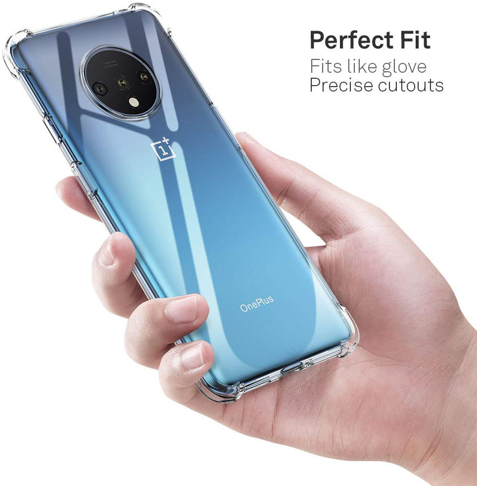 OnePlus 7T Hoesje Schokbestendig Transparant afbeelding 7