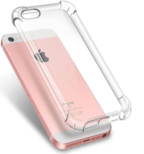 Apple iPhone 5/5s/SE Schokbestendig Hoesje Transparant afbeelding 1