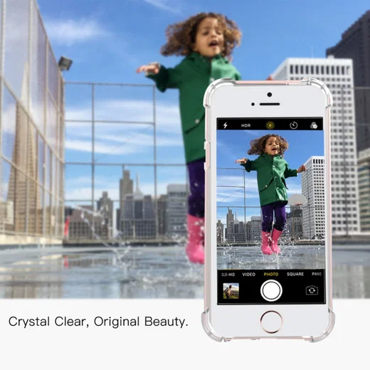 Apple iPhone 5/5s/SE Schokbestendig Hoesje Transparant afbeelding 7