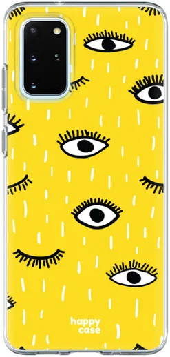 HappyCase Samsung Galaxy S20 Hoesje Flexibel TPU Happy Eyes Print afbeelding 1