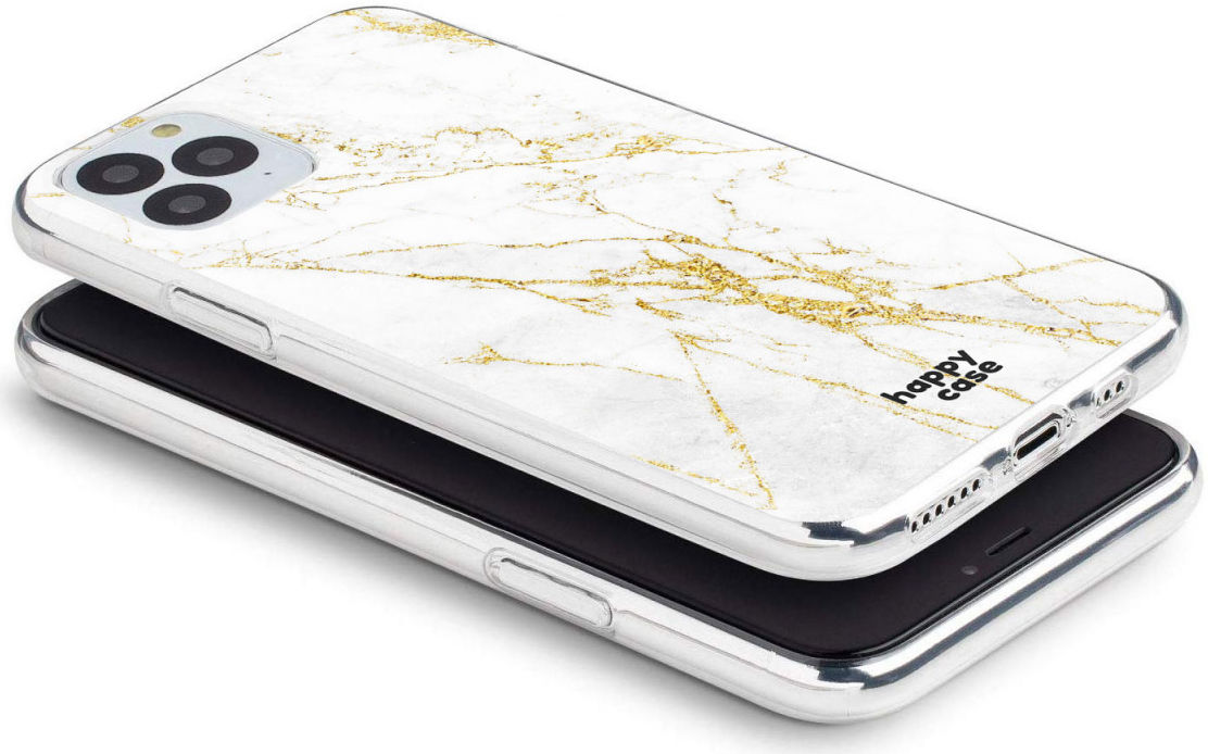 HappyCase iPhone 11 Pro Hoesje Flexibel TPU Wit Marmer Print afbeelding 8