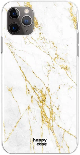 HappyCase iPhone 11 Pro Max Hoesje Flexibel TPU Wit Marmer Print afbeelding 8