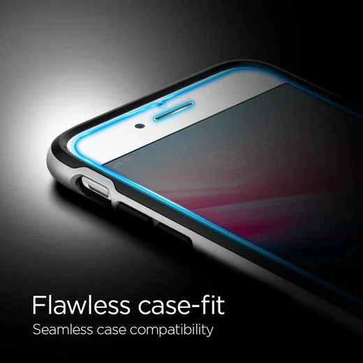Spigen Ez Fit HD Tempered Glass iPhone 7 / 8 / SE (2-Pack) afbeelding 7
