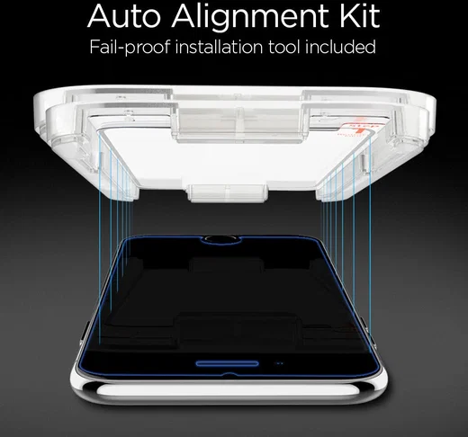 Spigen Ez Fit HD Tempered Glass iPhone 7 / 8 / SE (2-Pack) afbeelding 8