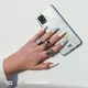 HappyCase Samsung Galaxy S9 Hoesje Flexibel TPU Wit Marmer Print afbeelding 3