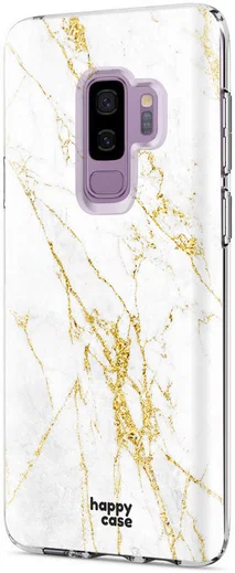 HappyCase Samsung Galaxy S9 Plus Hoesje Flexibel TPU Wit Marmer Print afbeelding 8