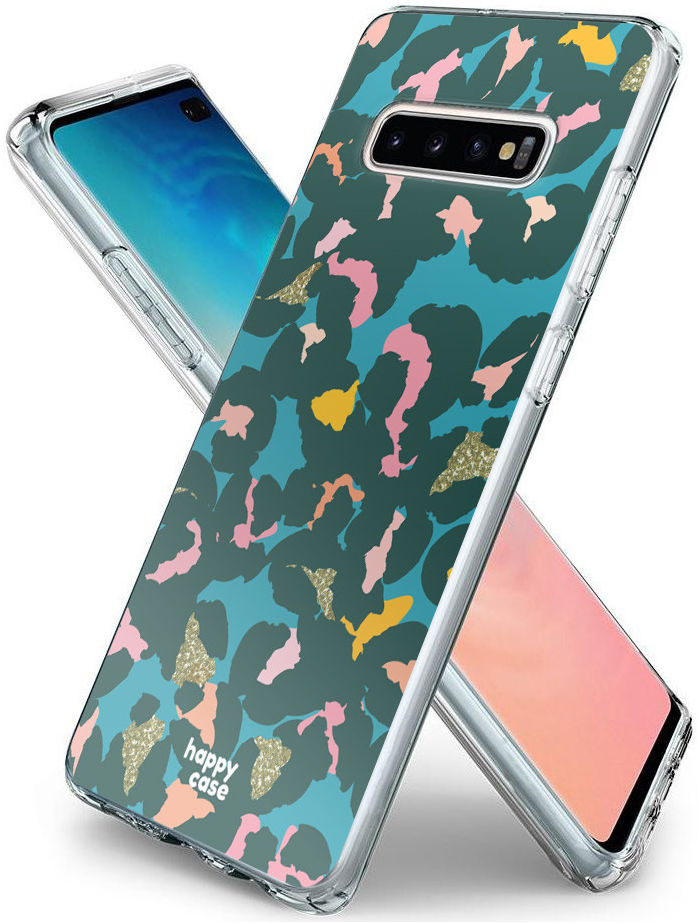 HappyCase Samsung Galaxy S10 Plus Hoesje Flexibel TPU Summer Leopard afbeelding 4