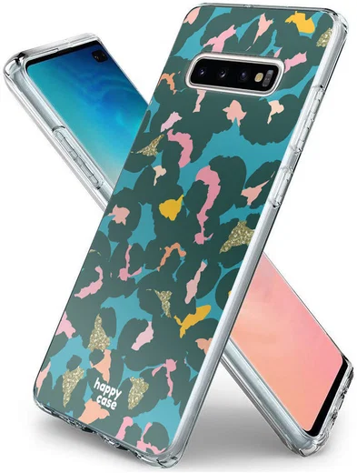 HappyCase Samsung Galaxy S10 Plus Hoesje Flexibel TPU Summer Leopard afbeelding 4