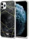 HappyCase iPhone 11 Pro Hoesje Flexibel TPU Zwart Marmer Print afbeelding 2