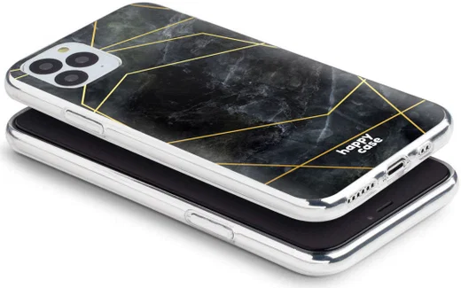 HappyCase iPhone 11 Pro Hoesje Flexibel TPU Zwart Marmer Print afbeelding 7