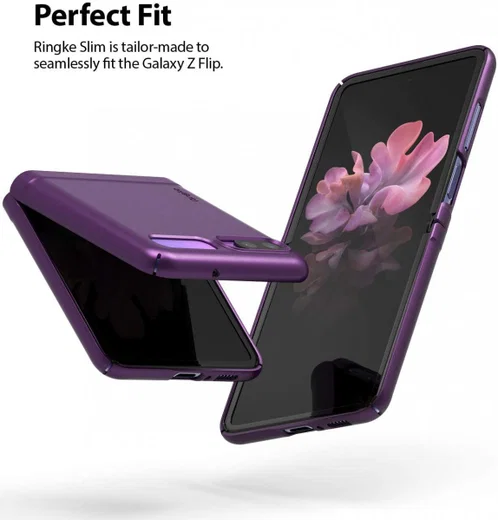 Ringke Slim Samsung Galaxy Z Flip Hoesje Ultra Dun Paars afbeelding 2