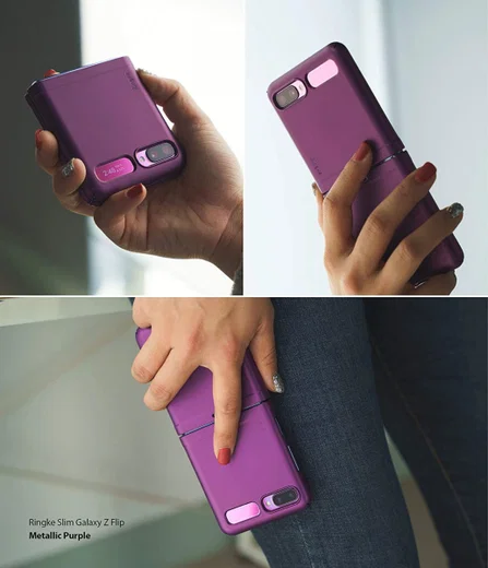 Ringke Slim Samsung Galaxy Z Flip Hoesje Ultra Dun Paars afbeelding 4