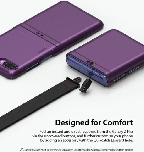 Ringke Slim Samsung Galaxy Z Flip Hoesje Ultra Dun Paars afbeelding 5