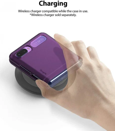 Ringke Slim Samsung Galaxy Z Flip Hoesje Ultra Dun Paars afbeelding 9