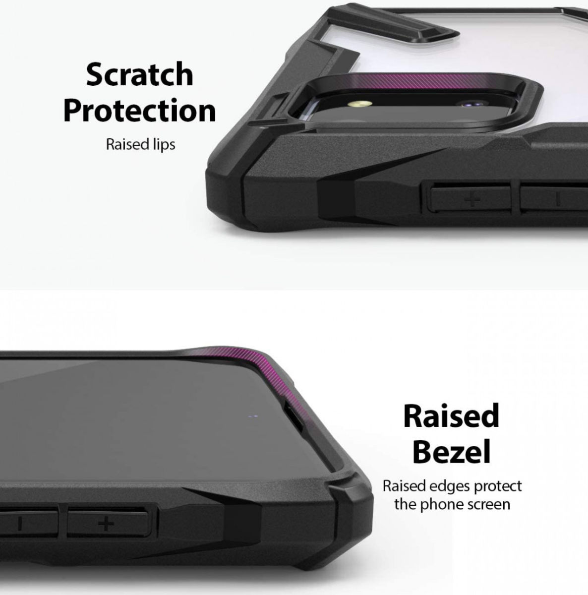 Ringke Fusion X Samsung Galaxy Note 10 Lite Hoesje Zwart afbeelding 4