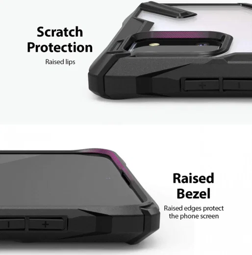 Ringke Fusion X Samsung Galaxy Note 10 Lite Hoesje Zwart afbeelding 4
