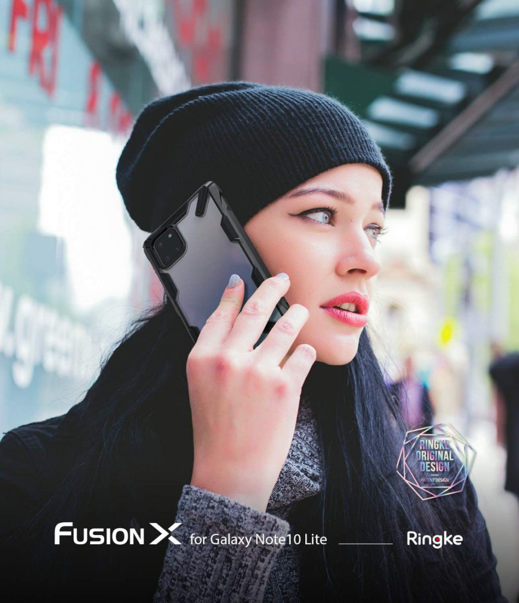 Ringke Fusion X Samsung Galaxy Note 10 Lite Hoesje Zwart afbeelding 7