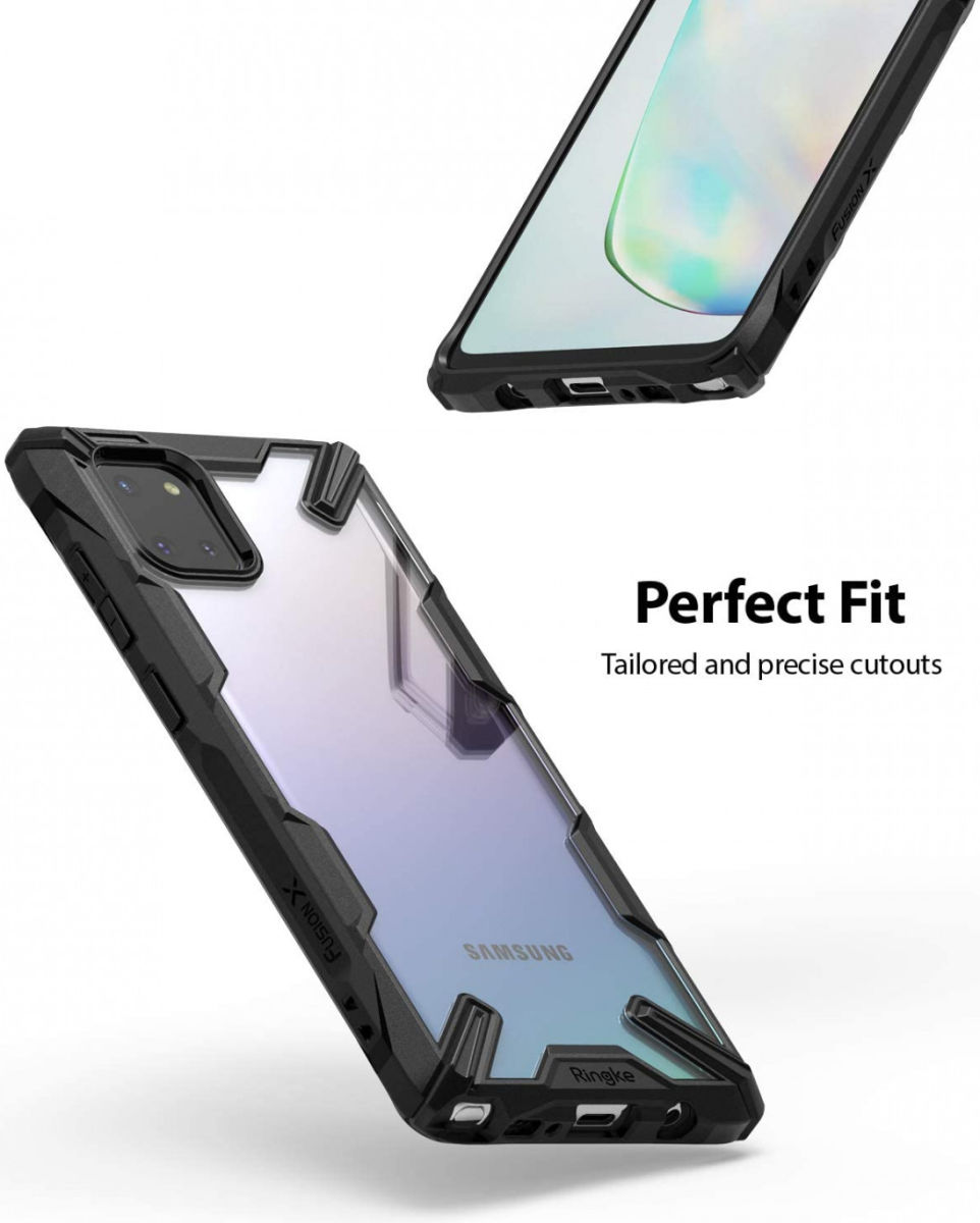 Ringke Fusion X Samsung Galaxy Note 10 Lite Hoesje Zwart afbeelding 8