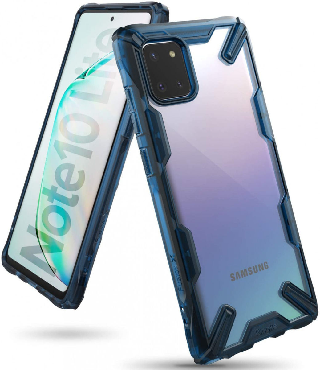 Ringke Fusion X Samsung Galaxy Note 10 Lite Hoesje Blauw afbeelding 1